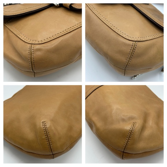 Rare Coach Y2K Soho Buckle Flap Shoulder Bag – Cognac Glove-Tanned Leather - Picture 8 of 15